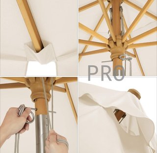 Parasol de balcón de 3x2 metros