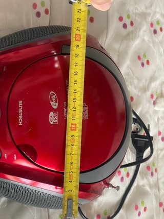 Radio CD Portátil Sunstech CR-UM371 Roja
