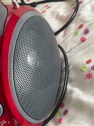 Radio CD Portátil Sunstech CR-UM371 Roja