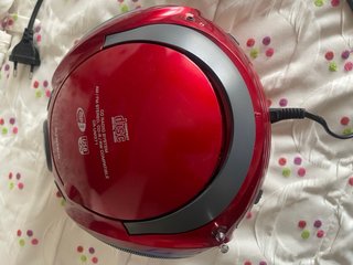 Radio CD Portátil Sunstech CR-UM371 Roja