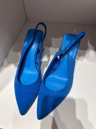 Zapatos Slingback Azules T39 Stradivarius