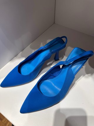 Zapatos Slingback Azules T39 Stradivarius