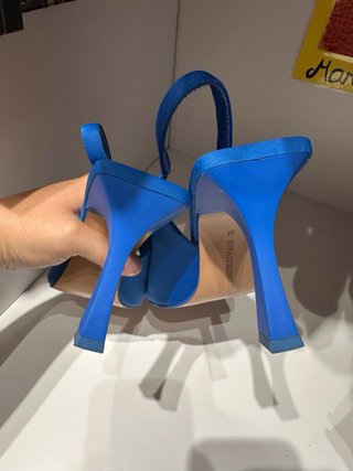 Zapatos Slingback Azules T39 Stradivarius