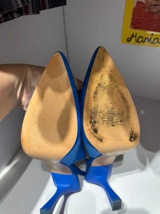 Zapatos Slingback Azules T39 Stradivarius