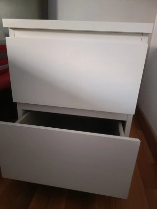 Mesita Noche Blanca Ikea Kullen