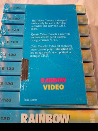 Set 10 VHS RAINBOW E-120