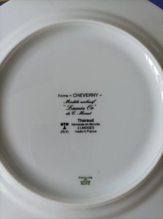 Platos Limoges Tharaud - Set de 9