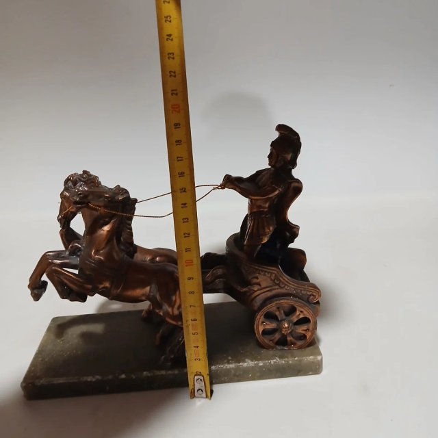 Antigüedad Romana Bronce Carro de Guerra