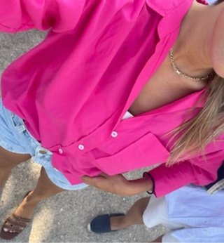 Camisa Zara Fucsia Mujer