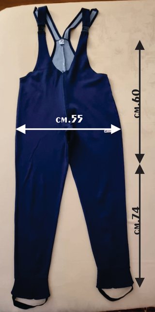 Salopette sport invernale blu