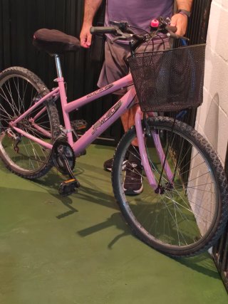 Bicicleta 26' Rosa
