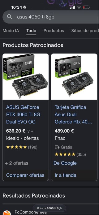 RTX 4060 Ti 8GB ASUS