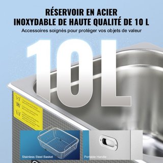Limpiador Ultrasónico con Temporizador Digital y Calentador, Limpiador Ultrasónico Profesional para Joyería, Máquina de Limpieza Calentada de Acero Inoxidable para Gafas, Relojes, Anillos, Pequeña...