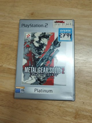 Metal Gear Solid 2: Sons of Liberty Platinum PS2