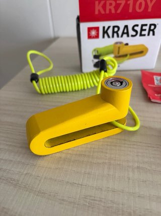 Candado Disco Moto Kraser KR710Y Amarillo