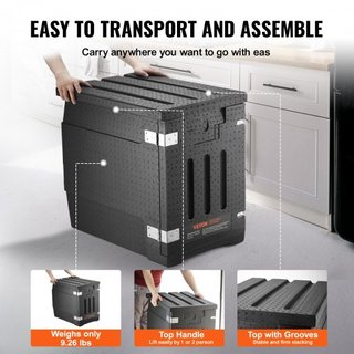 Transportador de Comida Aislado, Caja Térmica de 82 Qt para Catering, Transportador de Comida de LLDPE con Doble Hebilla, Calentador de Comida de Carga Frontal para Restaurante, Comedor, etc.