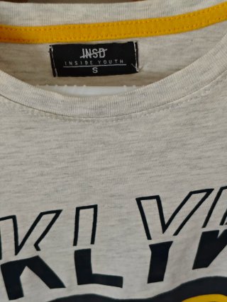 2 Camisetas Hombre Gris y Amarilla