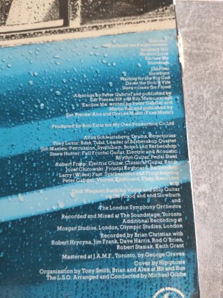 Peter Gabriel 1977 Charisma Records