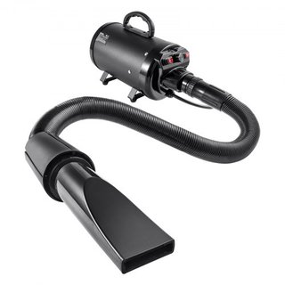 Secador de Perros, Secador de Perro de 2000W/2.7HP, Secador de Aseo para Mascotas con Velocidad y Control de Temperatura Ajustables, Secador de Pelo para Mascotas con 4 Boquillas y Manguera Extens...