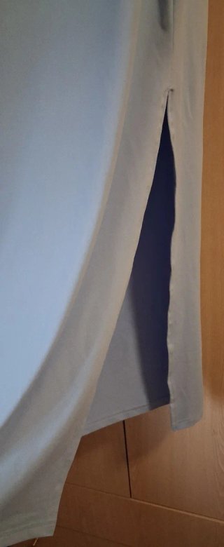Vestido largo asimétrico azul celeste Talla S
