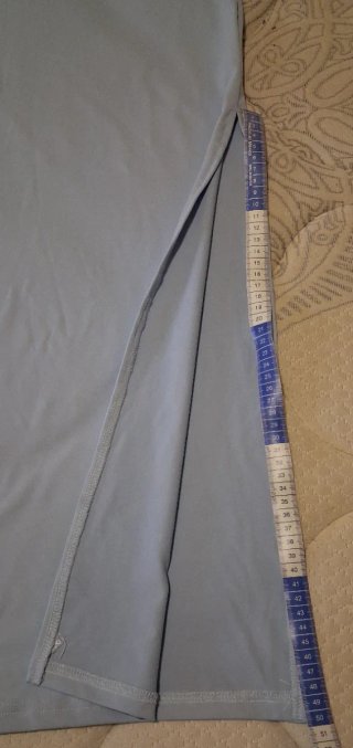 Vestido largo asimétrico azul celeste Talla S