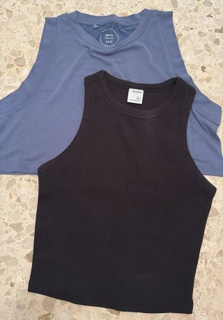 Tops y camisetas de mujer manga corta y tiirantes.