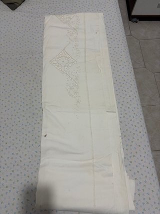 Lenzuola matrimoniali vintage ricamo a mano