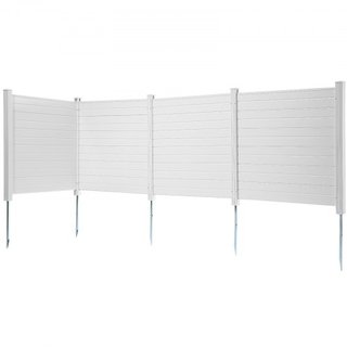 Pantallas de Privacidad para Exteriores, Valla para Aire Acondicionado de 50" W x 50" H, Enclosure para Equipos de Piscina, Valla de Privacidad de Vinilo Horizontal, Perfecta para Encerrar Cubos d...