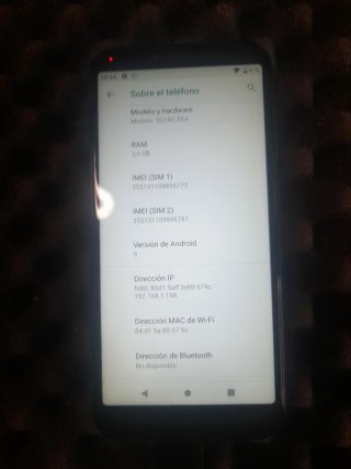 Teléfono Alcatel Negro