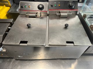 Freidora Doble Acero Inox Trifásica