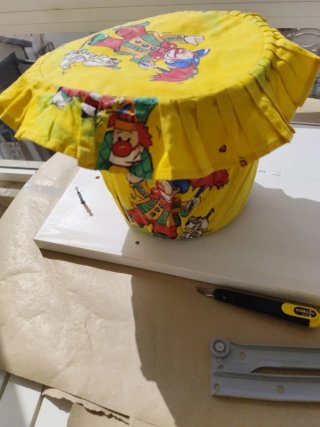 Colcha y accesorios infantiles payasos