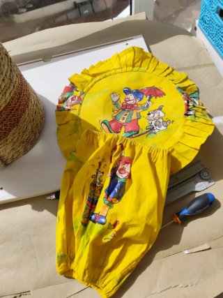 Colcha y accesorios infantiles payasos