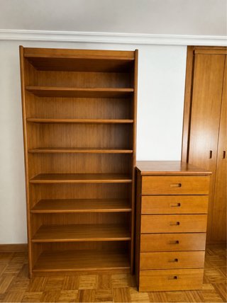 Habitación juvenil madera pino