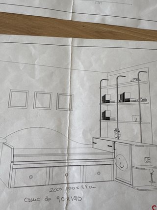 Habitación juvenil madera pino