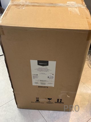 Cubo de basura redondo abierto Amazon Basics