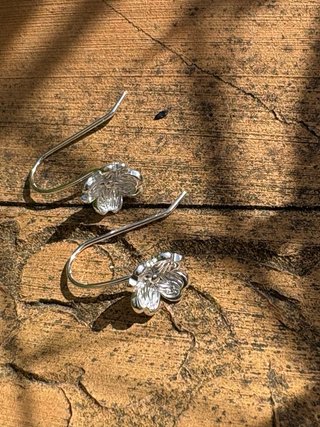 Pendientes Flor Plata Ley 925
