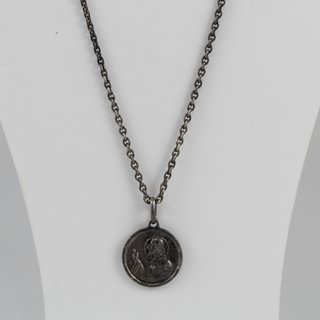Antigua Medalla Virgen del Carmen Plata