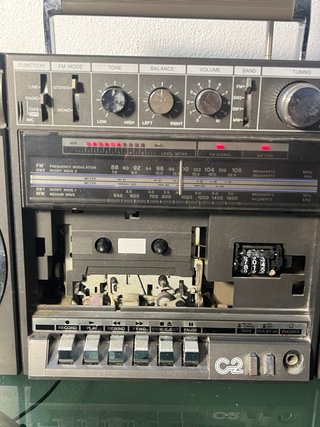 Sanyo C2 Boombox Radio Cassette