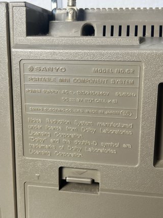 Sanyo C2 Boombox Radio Cassette