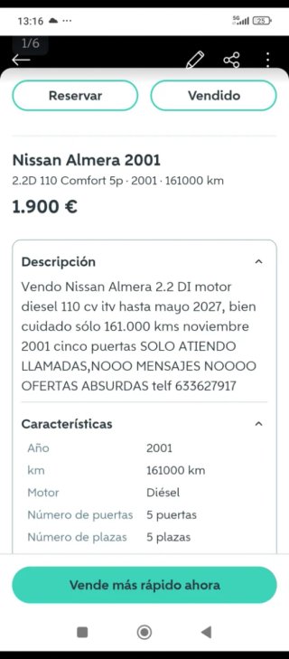 Nissan Primera 2001