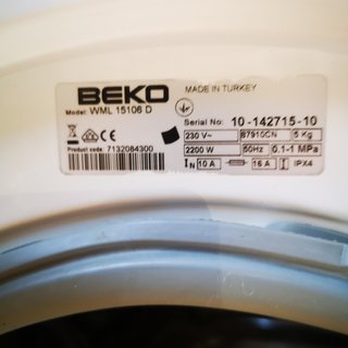 LAVADORA BEKO 5KG     R3760073048497