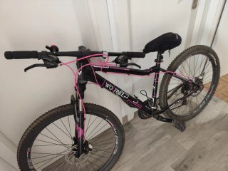 Bicicleta Montaña Wolfbike Negra y Rosa