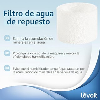 Filtro de repuesto para humidificador LEVOIT