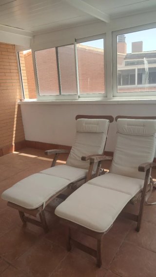 Tumbonas de teca con cojines