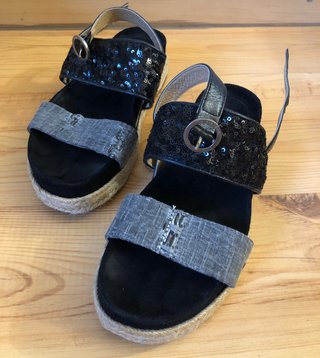 Sandalias Plataforma Mujer Lentejuelas Marcela Yil