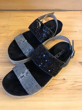 Sandalias Plataforma Mujer Lentejuelas Marcela Yil