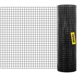 Malla de Hardware, 24" x 100' y Tamaño de Malla de 1"x1", Cercado de Alambre de Acero Galvanizado Recubierto de Vinilo de 16 Gauge con un Cortador y un Par de Guantes de Tela, para Cercas de Jardí...