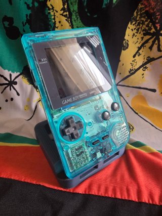 Game Boy Pocket Azul IPS + Amplificador Audio