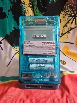 Game Boy Pocket Azul IPS + Amplificador Audio