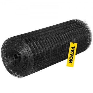 Malla de Hardware, 36" x 50' y Tamaño de Malla de 1"x1", Cercado de Alambre de Acero Galvanizado Recubierto de Vinilo de 16 Gauge con un Cortador y un Par de Guantes de Tela, para Cercas de Jardín...